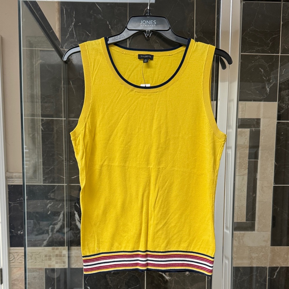Talbot’s Yellow Sleeveless Top